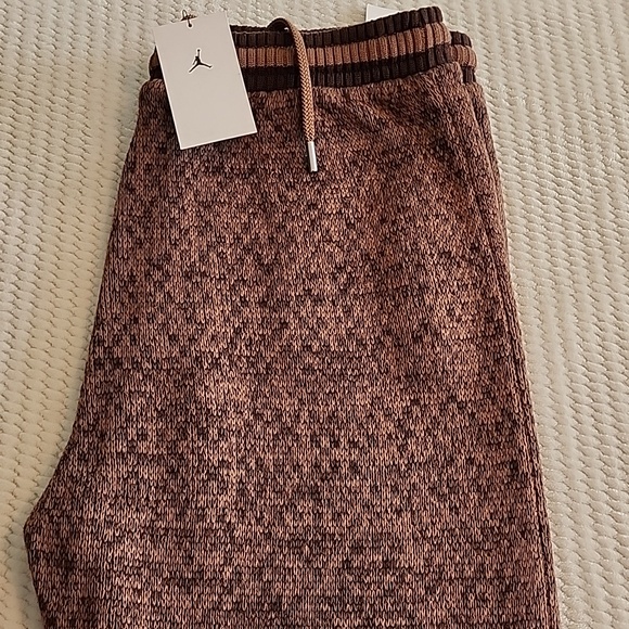 Jordan Brown Textured Knit Pants Brand New Slim Fit - Picture 2 of 15